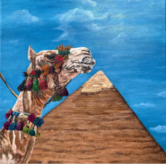 Camel by the Pyramids